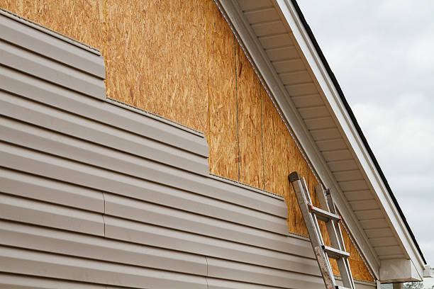 Professional Wood Siding technician working in Harrisburg, IL